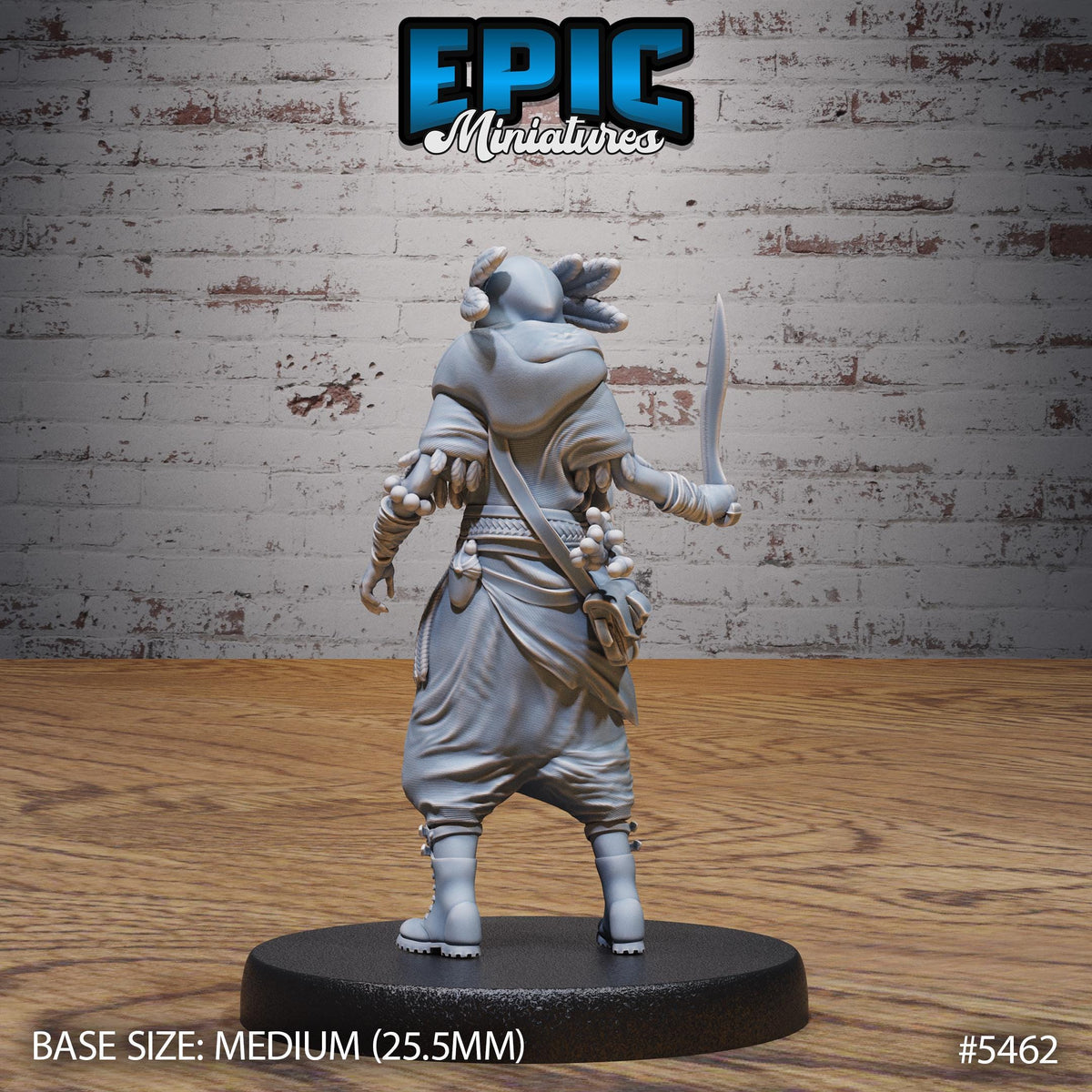 Desert Druid Option #5462 back DND miniature Death Desert 16k resin