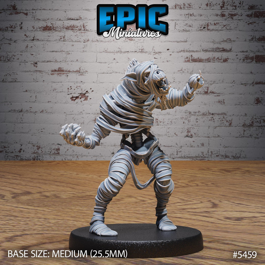 Gnoll Mummy Option #5459 front DND miniature Death Desert 16k resin
