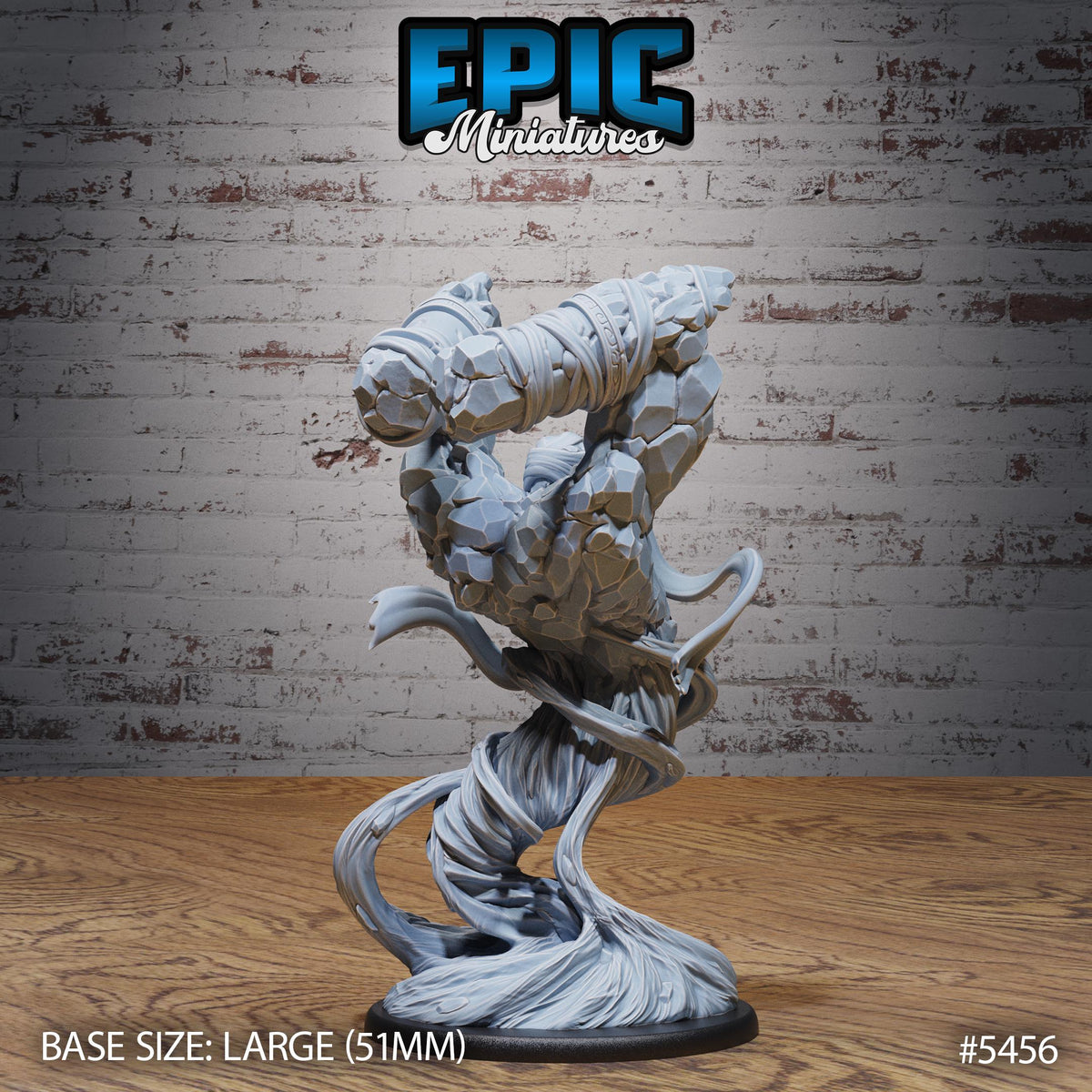 Desert Golem Option #5456 front DND miniature Death Desert 16k resin