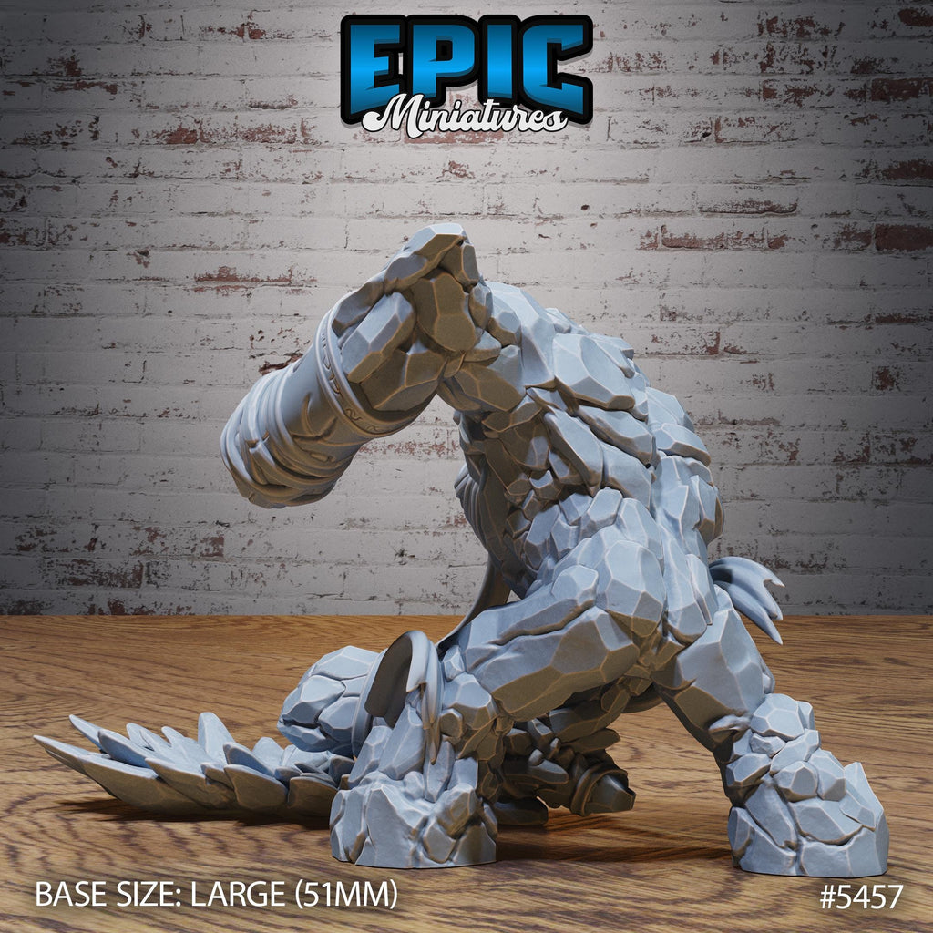 Desert Golem Option #5457 front DND miniature Death Desert 16k resin