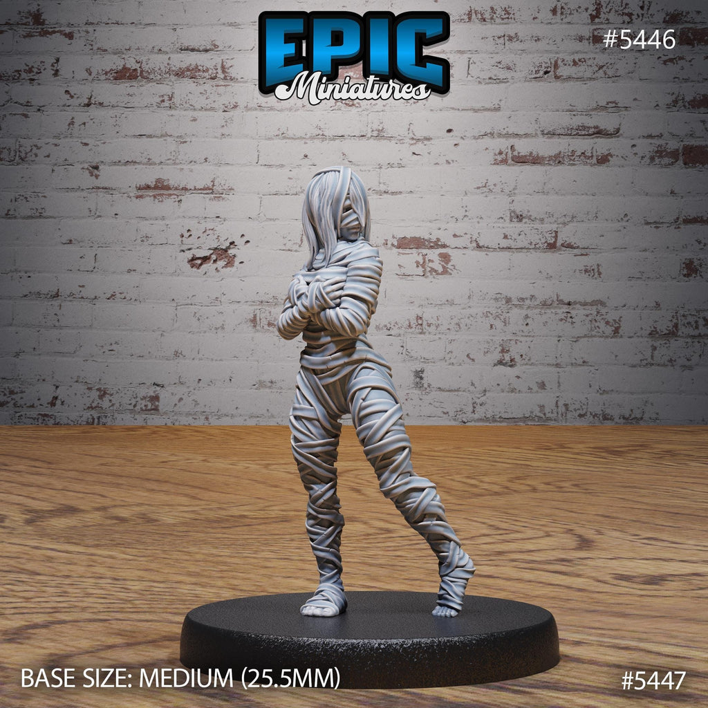 Mummy Army Option #5446 front DND miniature Death Desert 16k resin