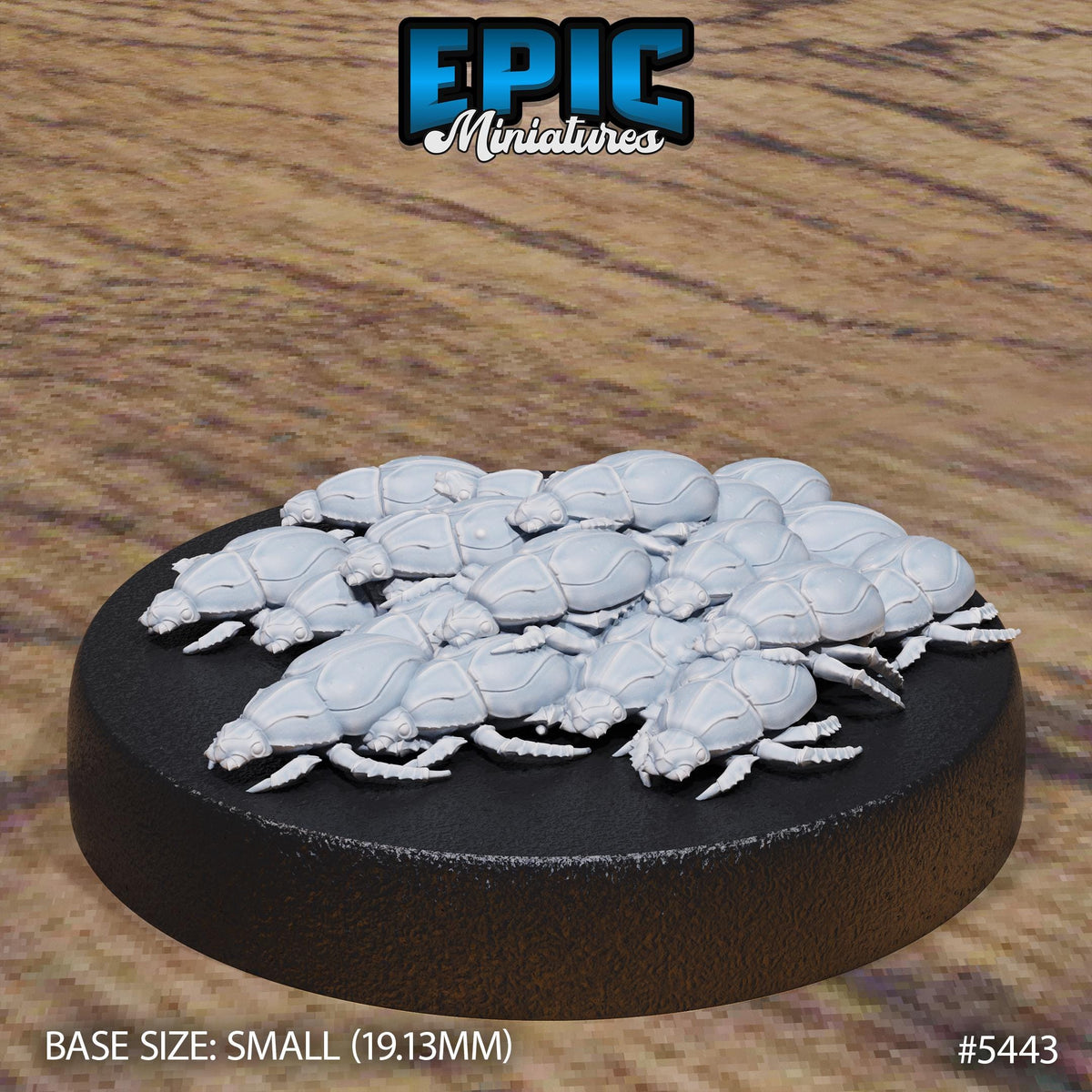 Scarab Swarm Option #5444 front DND miniature Death Desert 16k resin