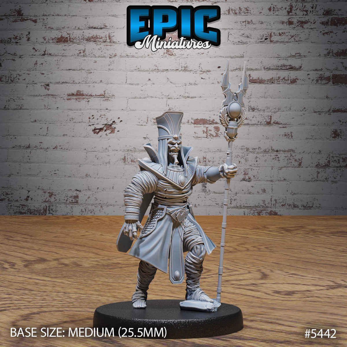 Mummy Lord Option #5441 back DND miniature Death Desert 16k resin