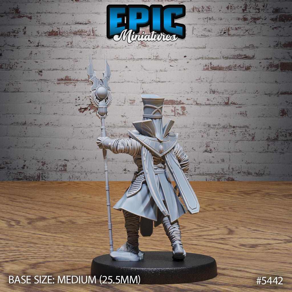Mummy Lord Option #5442 front DND miniature Death Desert 16k resin