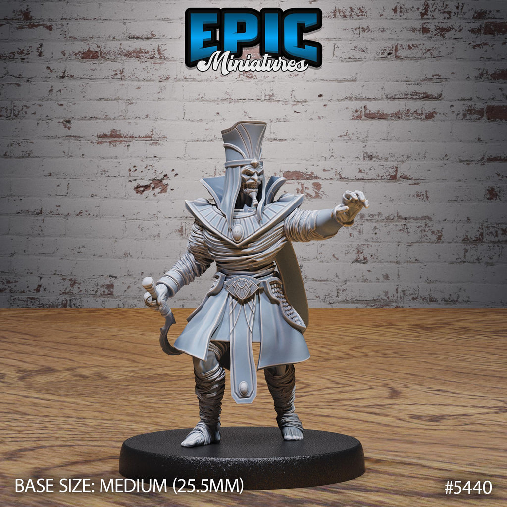 Mummy Lord Option #5442 back DND miniature Death Desert 16k resin