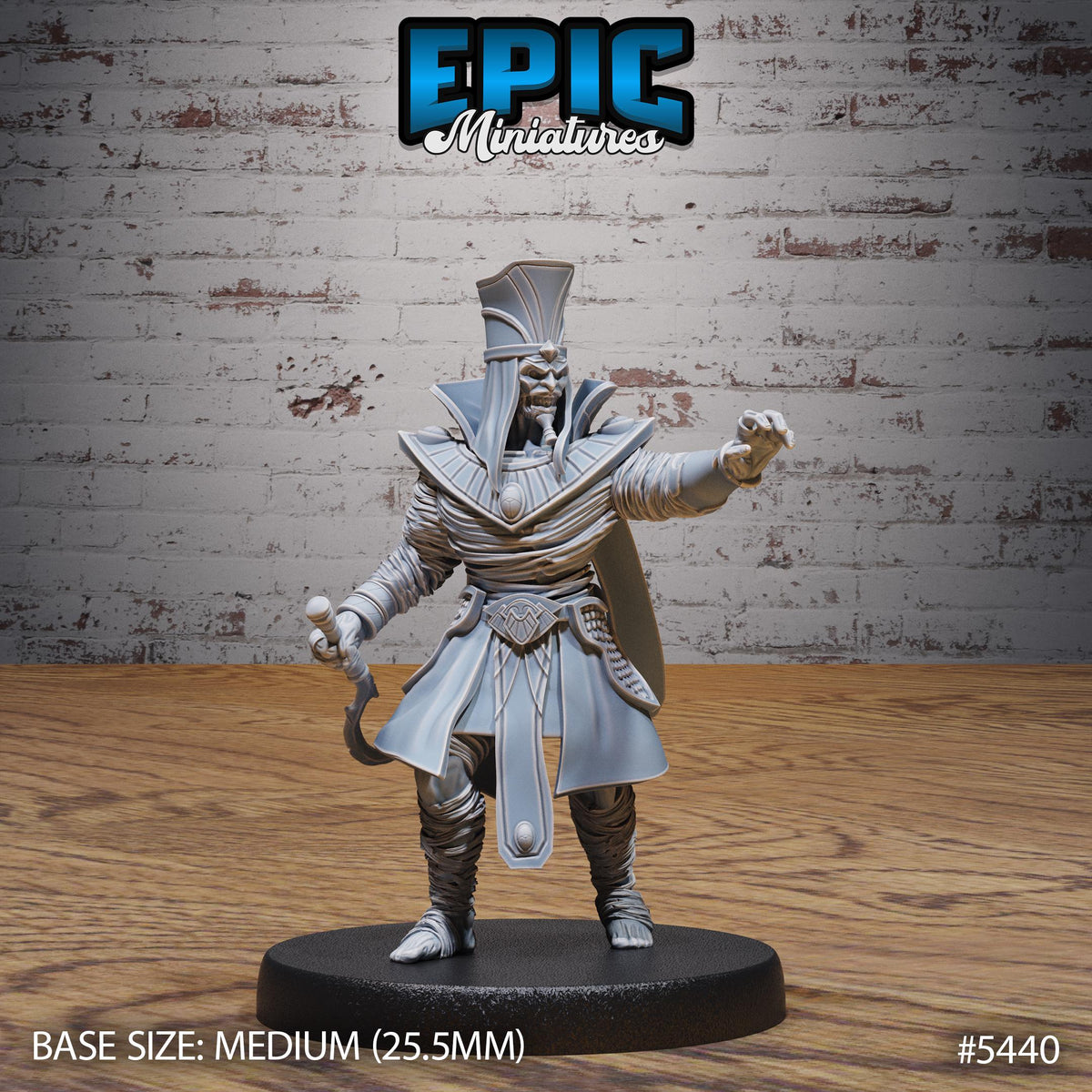 Mummy Lord Option #5442 back DND miniature Death Desert 16k resin
