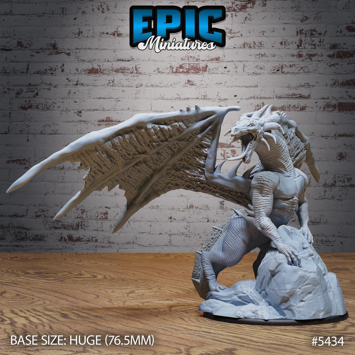 Poison Dragon Option #5434 front DND miniature Wild Bandits 16k resin