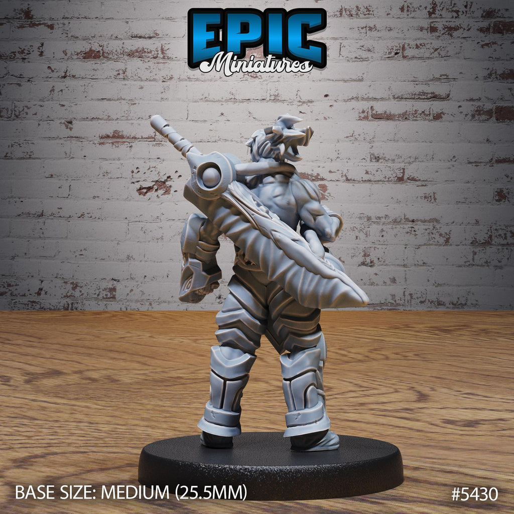 Masked Headhunter Option #5430 back DND miniature Wild Bandits 16k resin