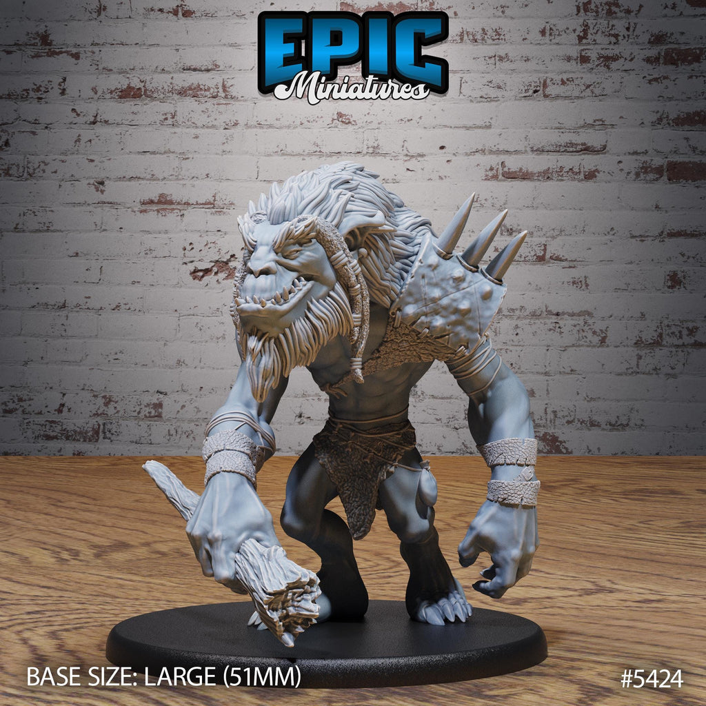 Longneck Troll Option #5424 front DND miniature Wild Bandits 16k resin