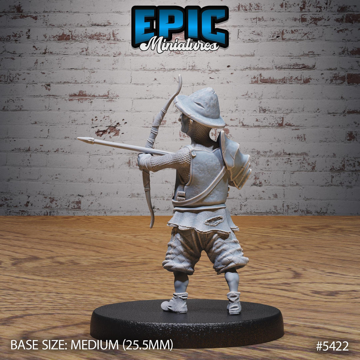Goblin Guard Option #5422 front DND miniature Wild Bandits 16k resin