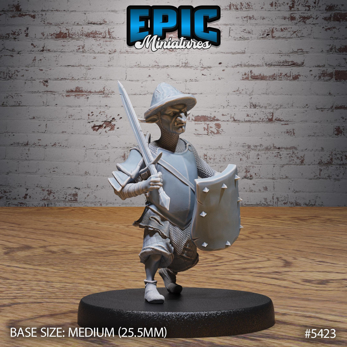 Goblin Guard Option #5422 back DND miniature Wild Bandits 16k resin