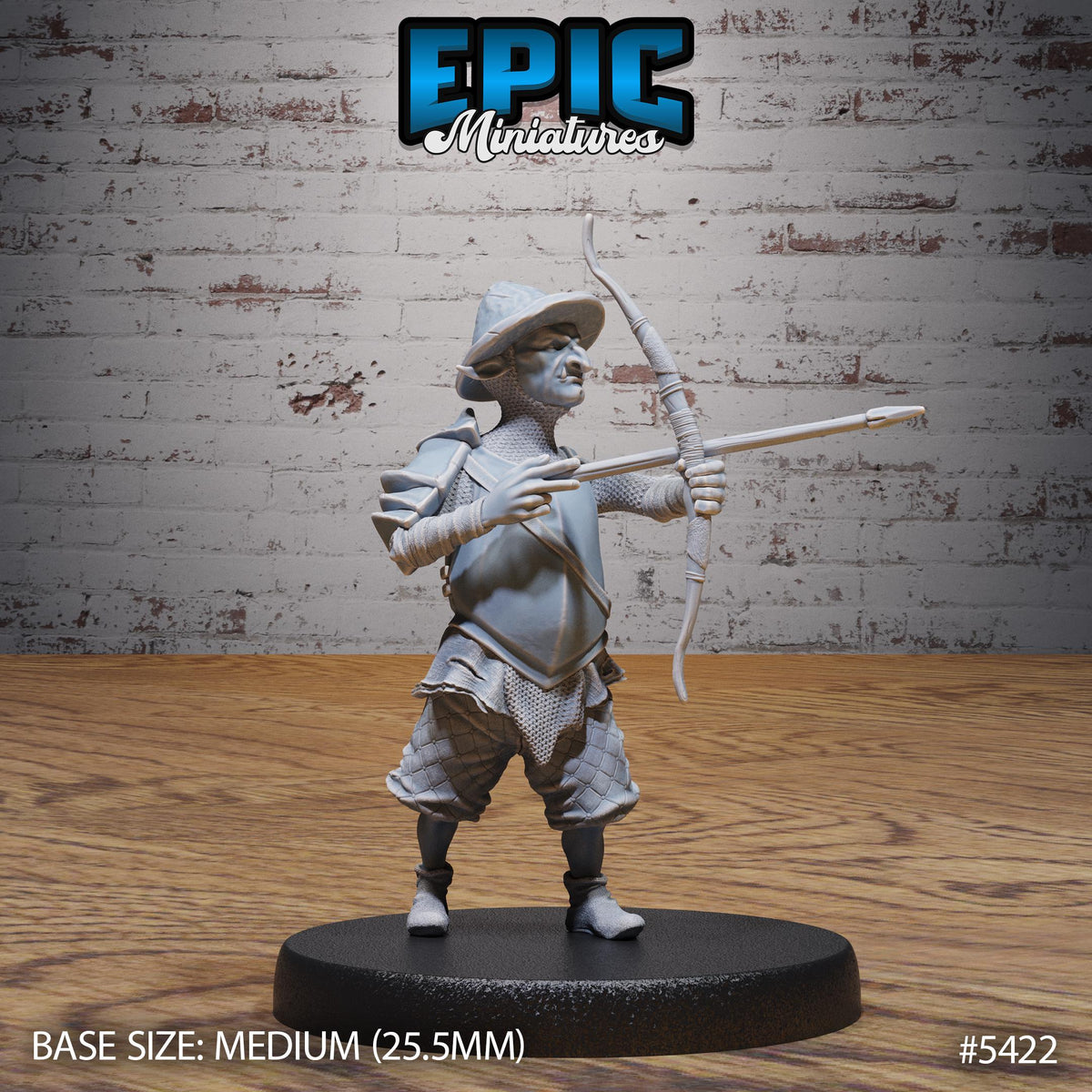 Goblin Guard Option #5421 back DND miniature Wild Bandits 16k resin