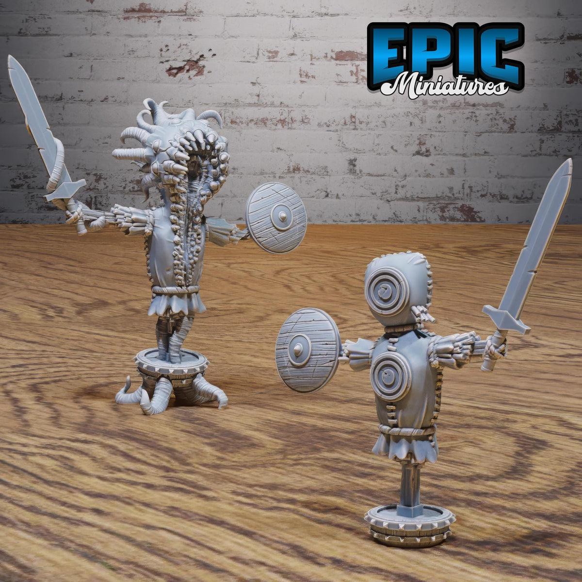 Mimic Practice Dummy Set of 2 DND miniatures group photo Wild Bandits