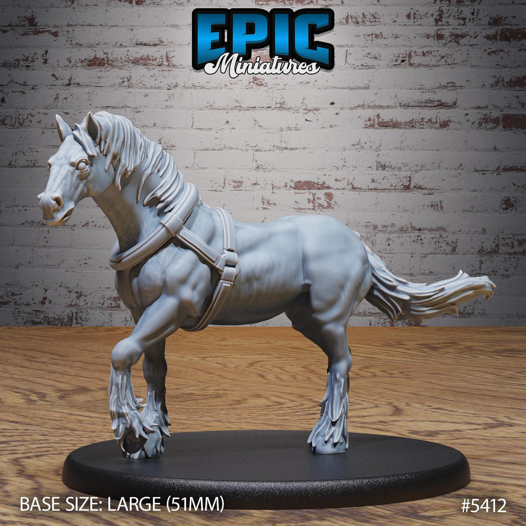 Mimic Horse Wagon Option #5412 (5) front DND miniature Wild Bandits 16k resin