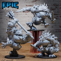 Bulky Lizard Bandit Set of 3 DND miniatures group photo Wild Bandits
