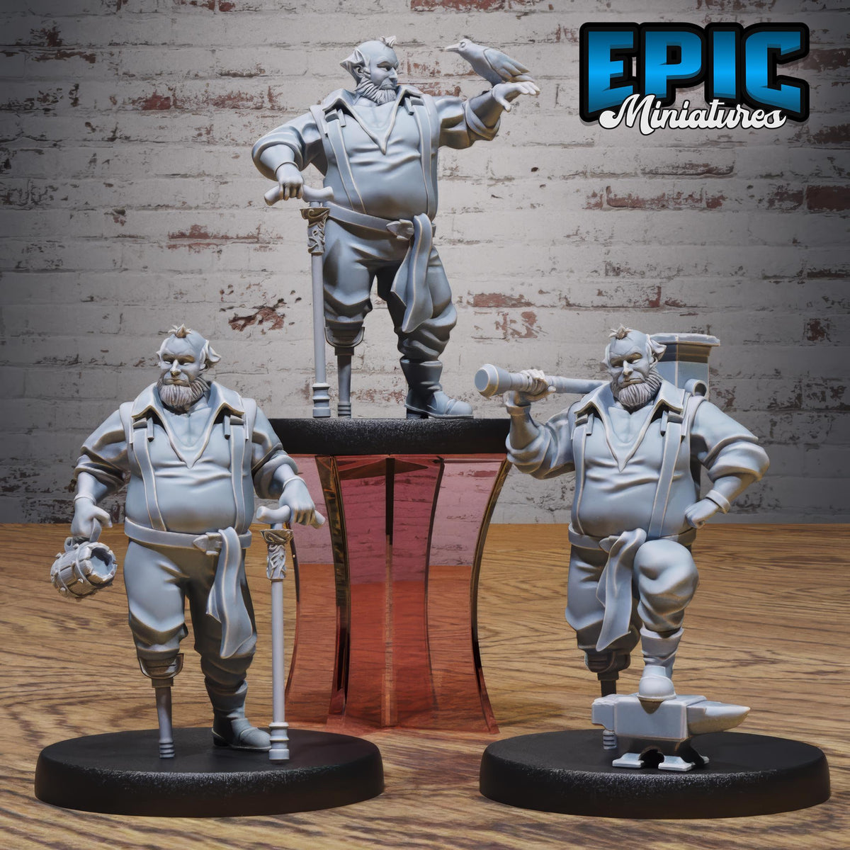 Hut Owner Set of 3 DND miniatures group photo Wild Bandits