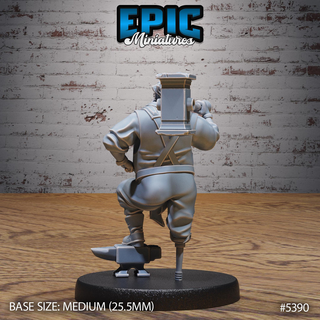 Hut Owner Option #5390 front DND miniature Wild Bandits 16k resin