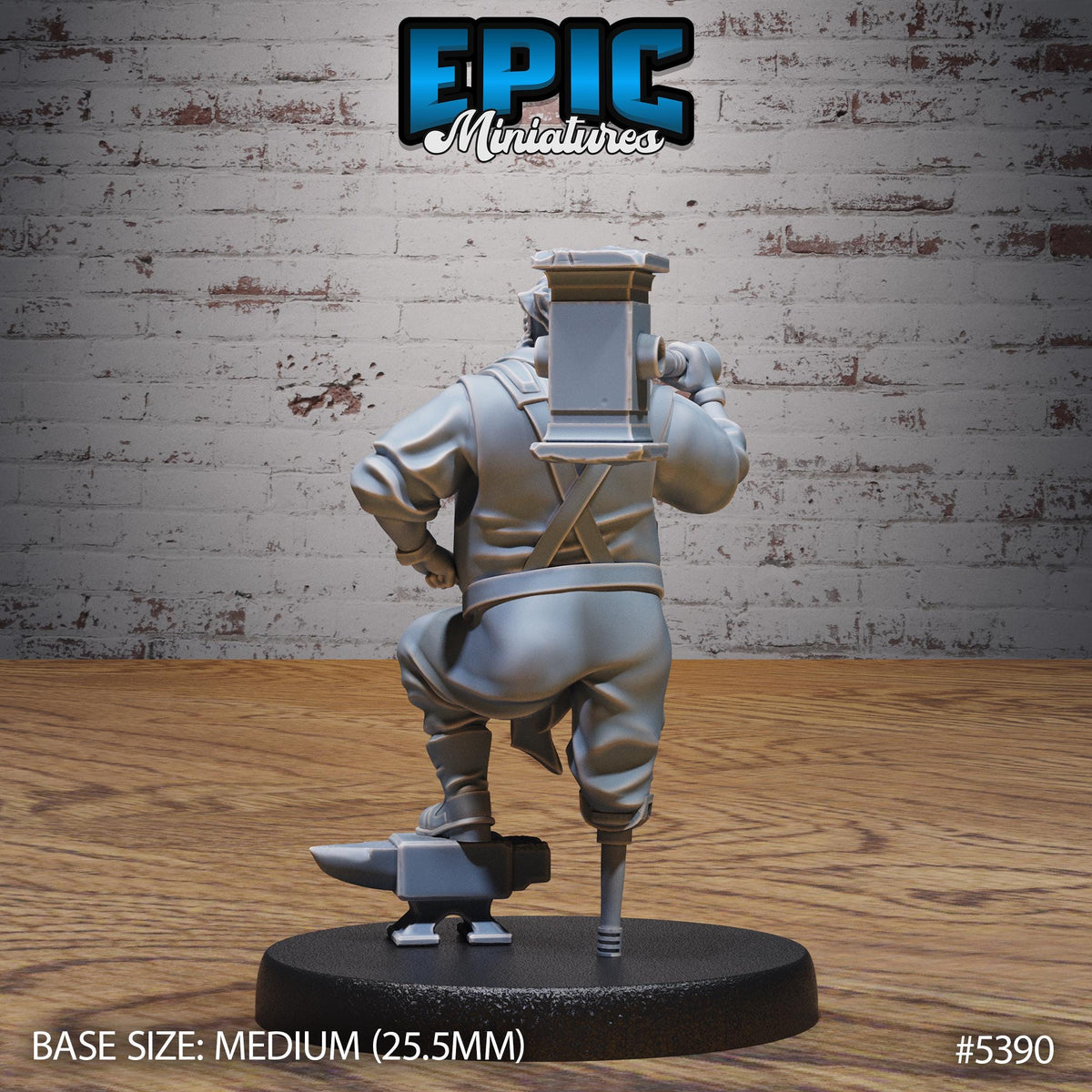 Hut Owner Option #5390 front DND miniature Wild Bandits 16k resin