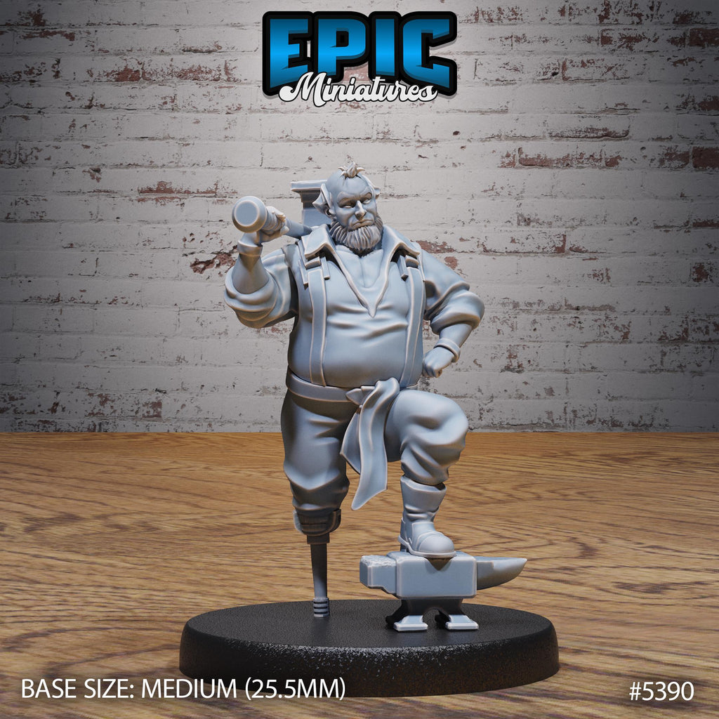 Hut Owner Option #5392 back DND miniature Wild Bandits 16k resin