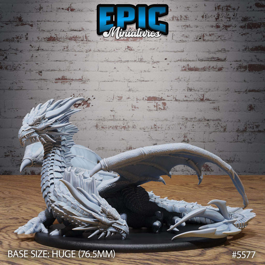 Two Headed Dragon Option #5576 back DND miniature Monster Frenzy 16k resin