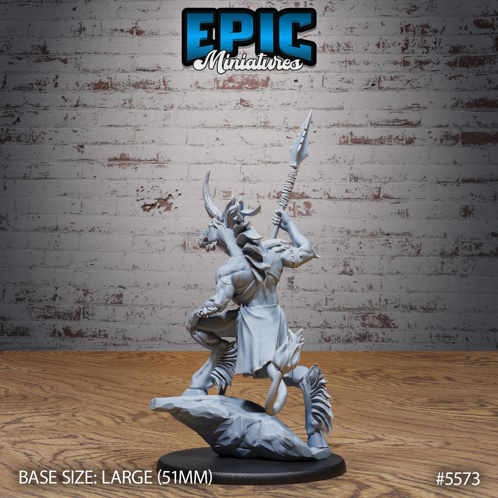 Unicorn Folk Warrior Option #5573 back DND miniature Monster Frenzy 16k resin