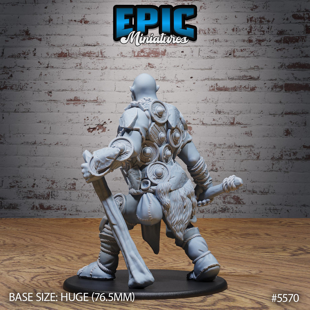 Shield Hill Giant Option #5570 back DND miniature Monster Frenzy 16k resin