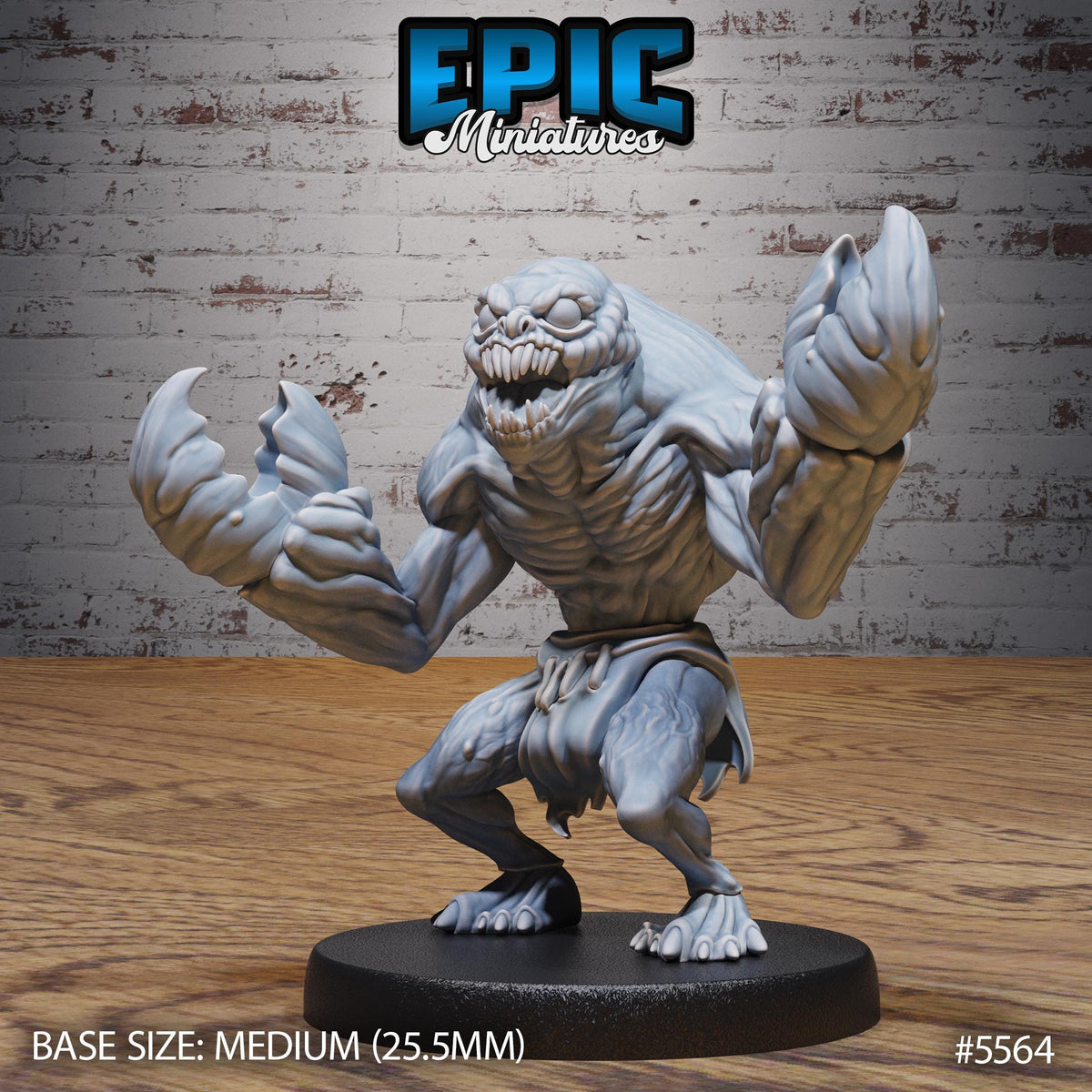 Meenlock Option #5564 front DND miniature Monster Frenzy 16k resin