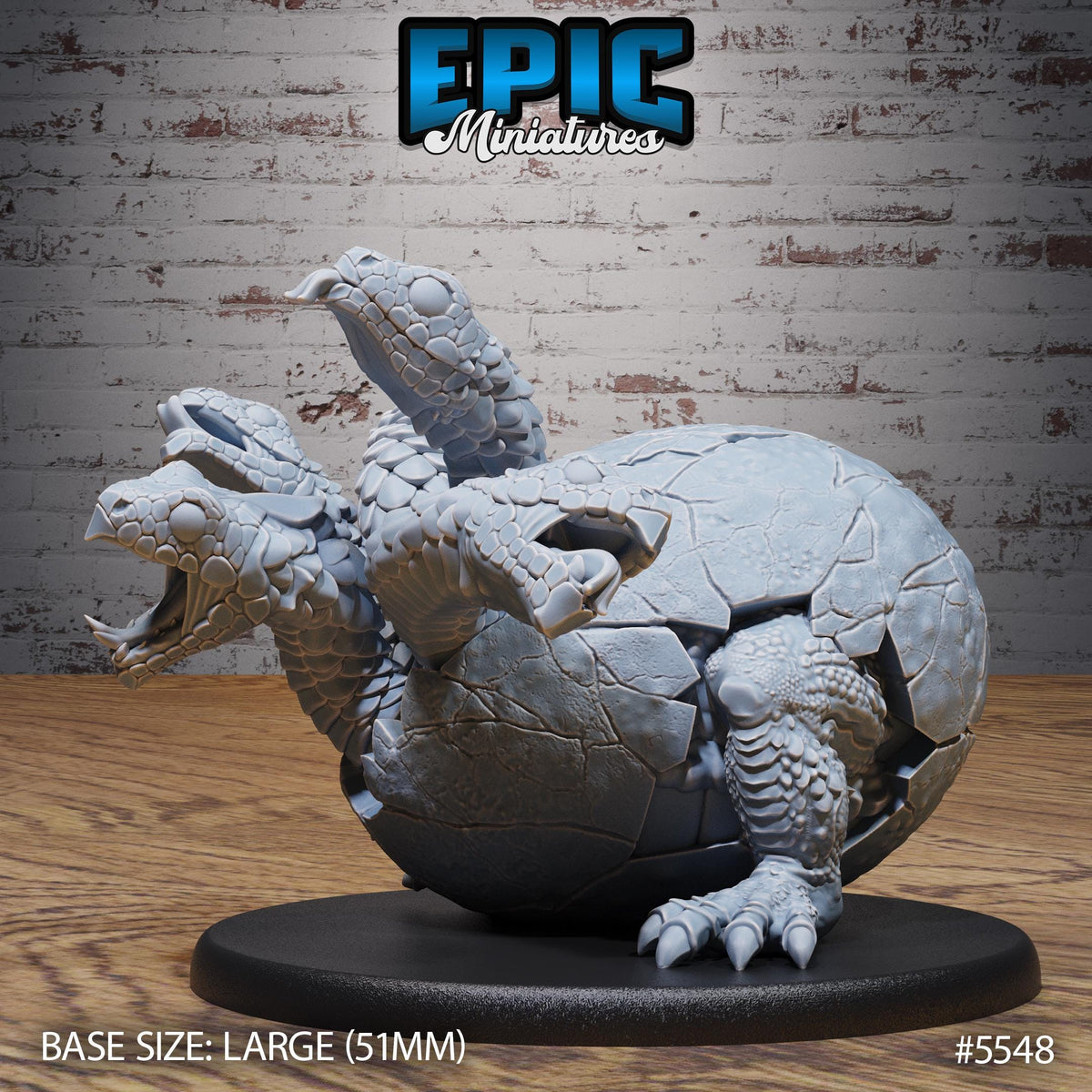 Baby Hydra Option #5548 front DND miniature Monster Frenzy 16k resin