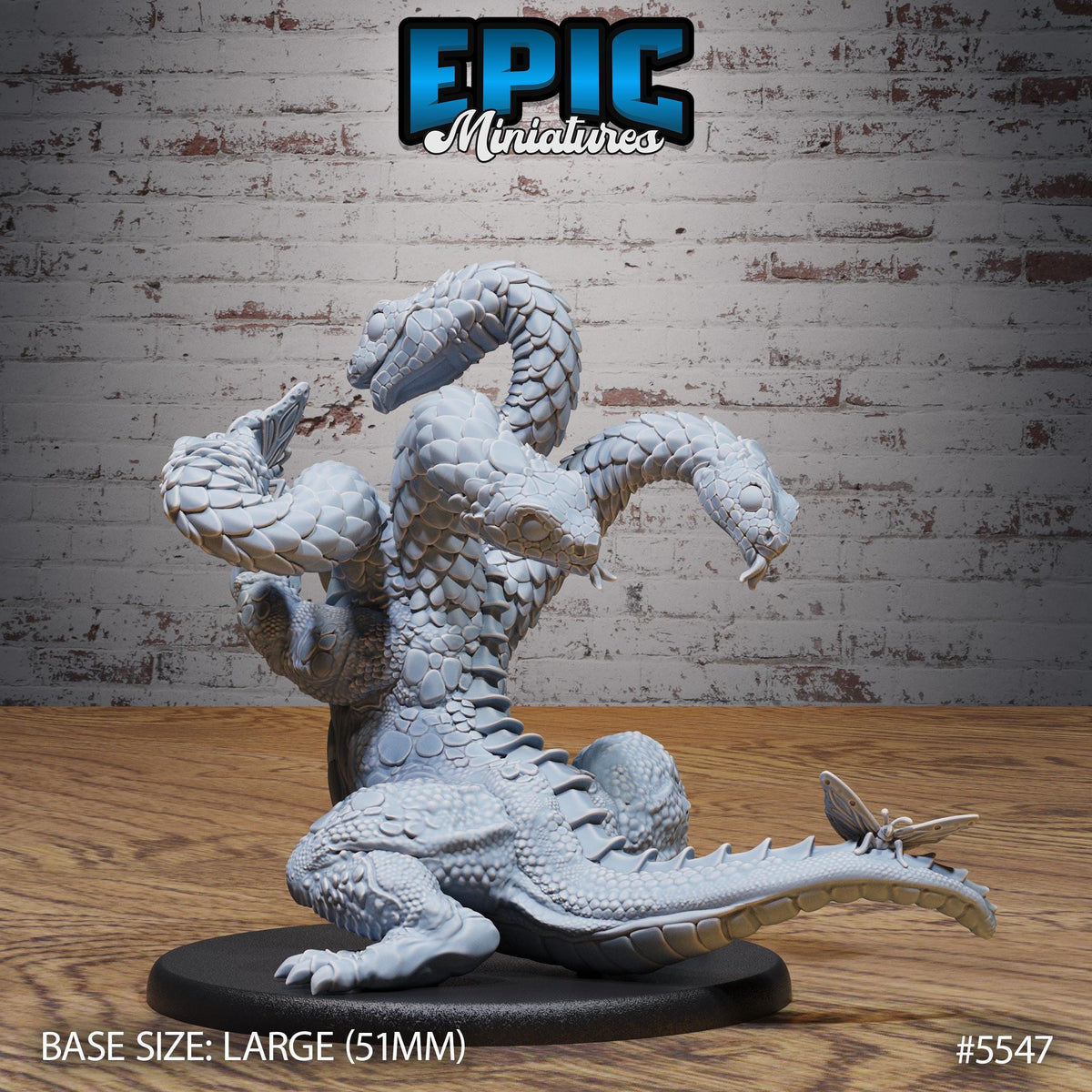 Baby Hydra Option #5547 back DND miniature Monster Frenzy 16k resin