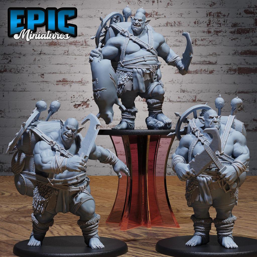 Ogre Butcher Set of 3 DND miniatures group photo Monster Frenzy