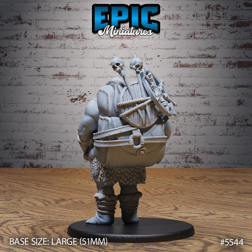 Ogre Butcher Option #5544 front DND miniature Monster Frenzy 16k resin