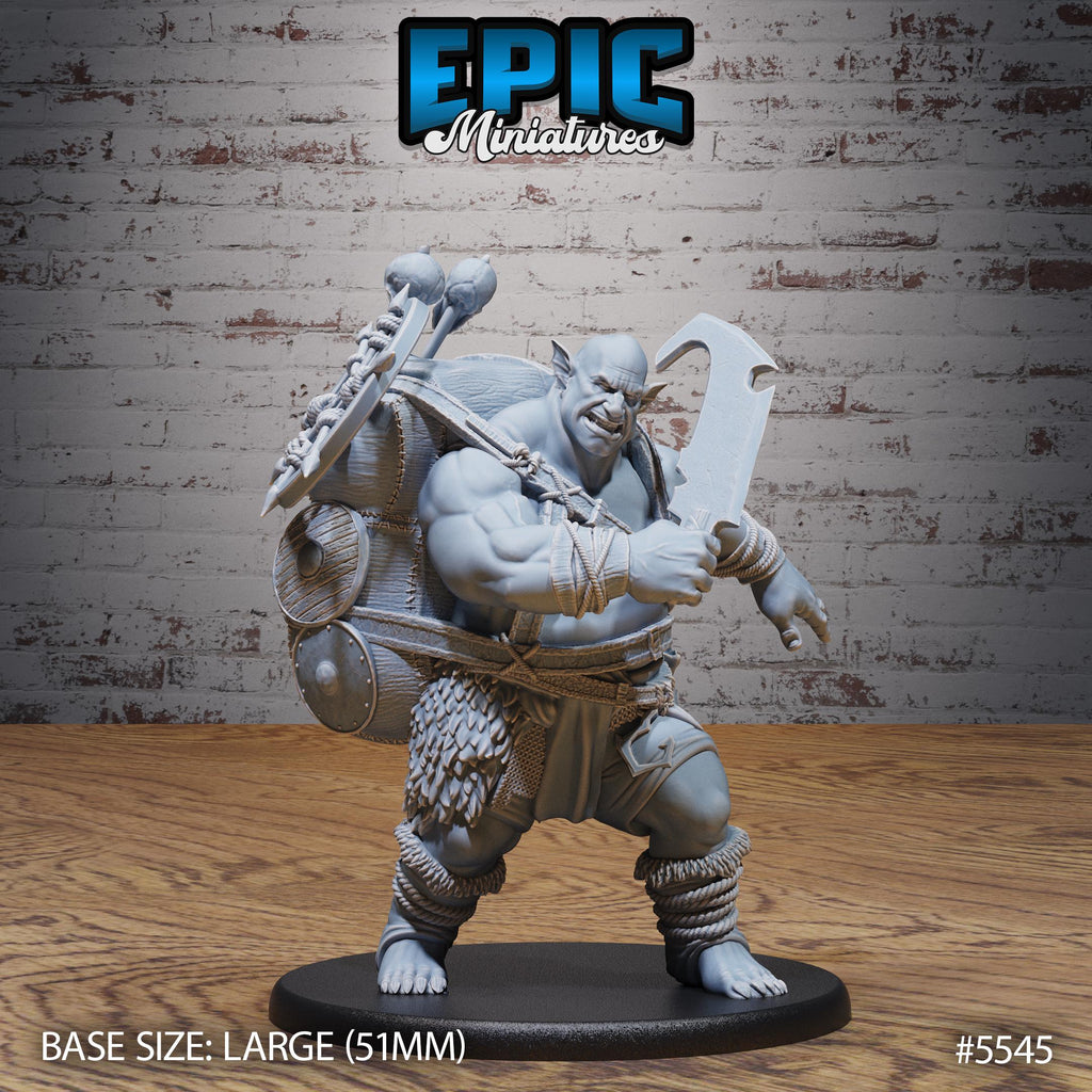 Ogre Butcher Option #5544 back DND miniature Monster Frenzy 16k resin