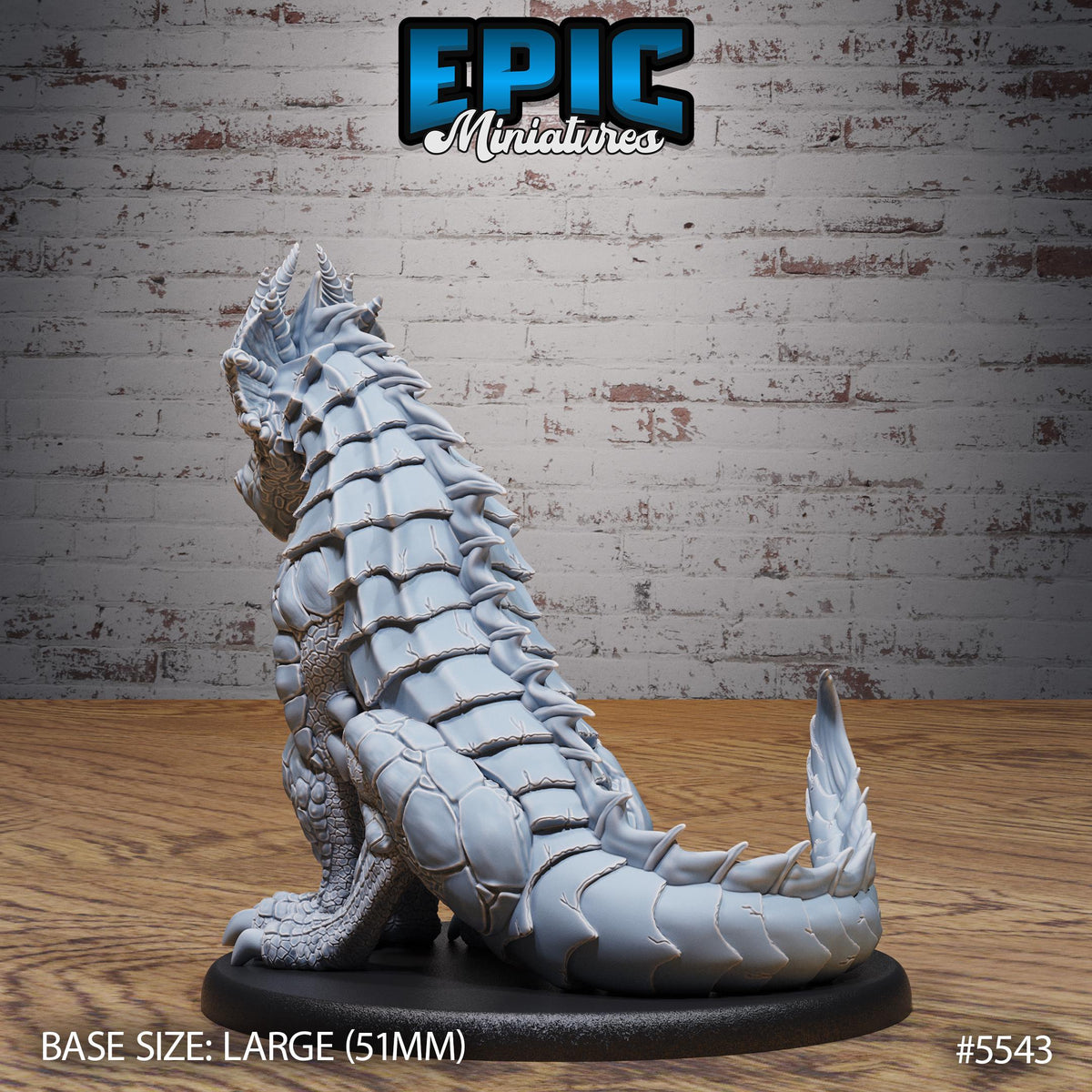 Ambush Drake Option #5543 back DND miniature Monster Frenzy 16k resin