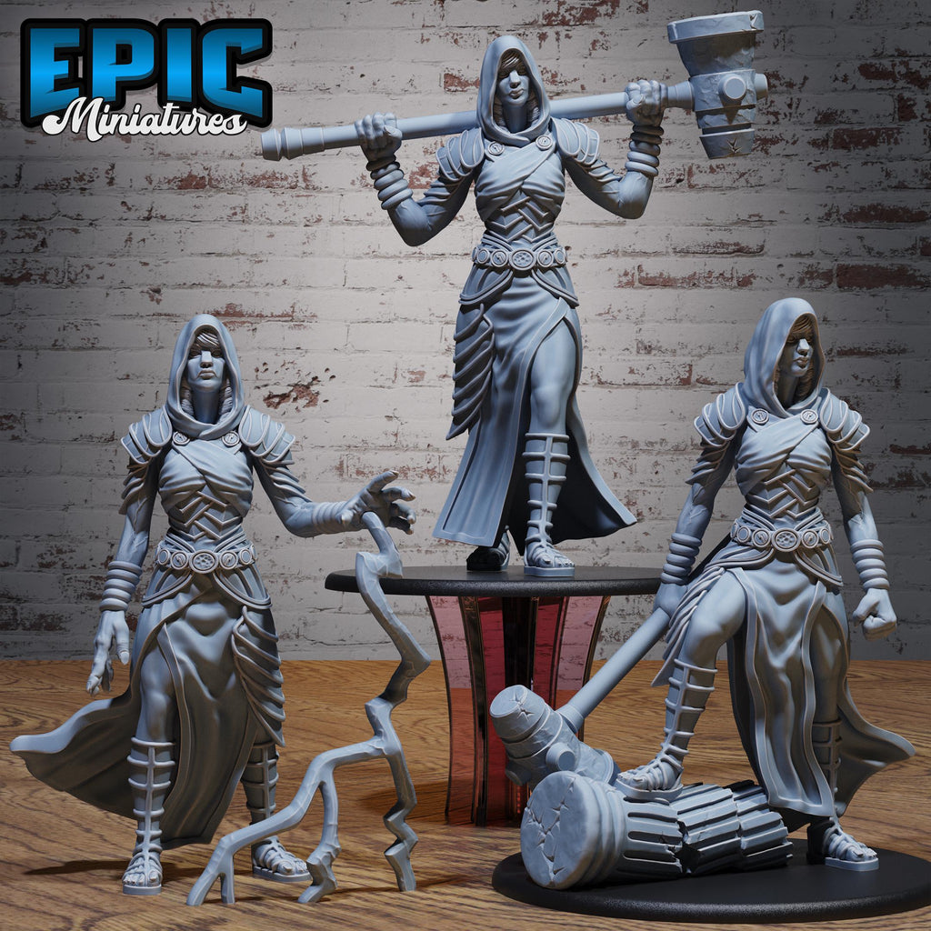 Storm Giantess Set of 3 DND miniatures group photo Monster Frenzy