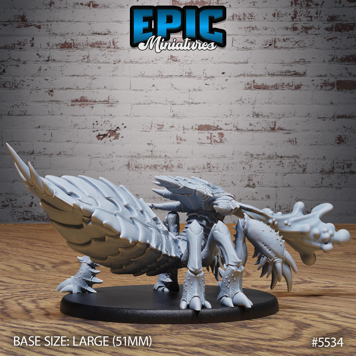 Ankheg Option #5535 front DND miniature Monster Frenzy 16k resin