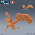 Savage Gryphon DND Minis | Monster Rampage Collection | TTRPG | Chult Tomb of Annihilation Wildemount Out of the Abyss Griffin Griffon DND miniatures group photo