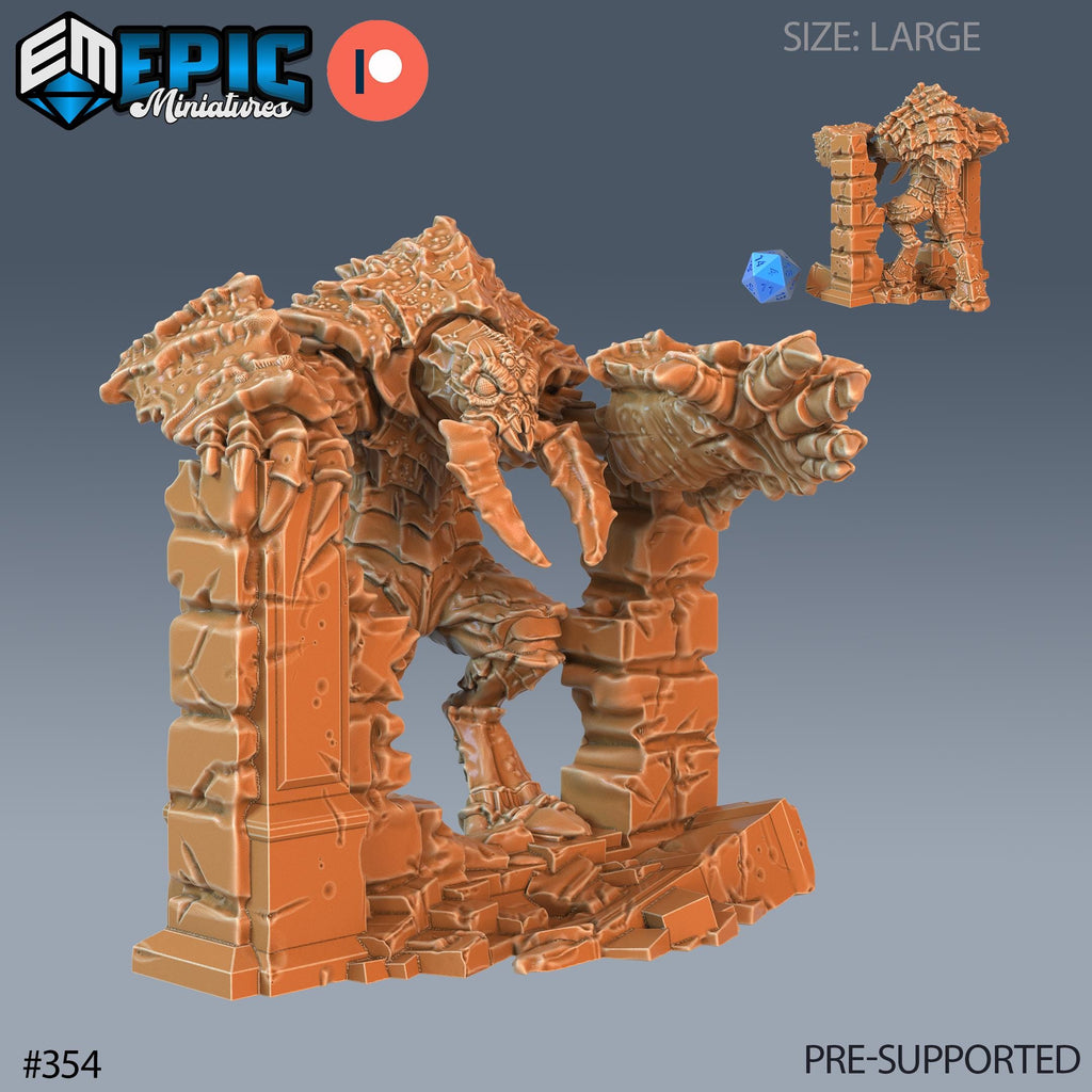 Umber Hulk Set of 5 DND Minis | Monster Rampage Collection | TTRPG | Chult Tomb of Annihilation Wildemount Out of the Abyss Option #354 front DND miniature  16k resin