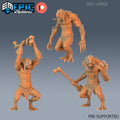 Forest Troll Set of 3 DND Minis | Monster Rampage Collection | TTRPG | Chult Tomb of Annihilation Wildemount Out of the Abyss DND miniatures group photo