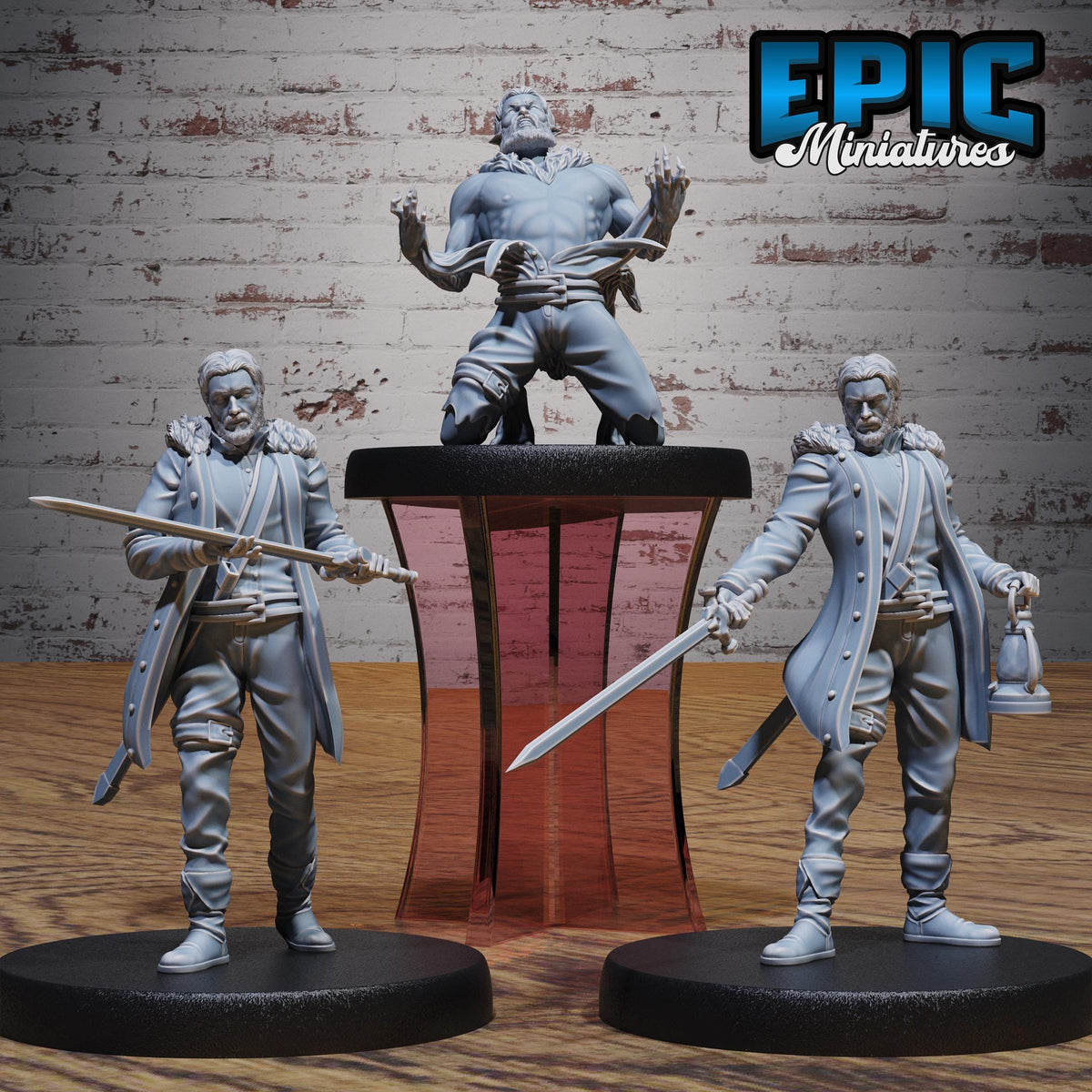 Cursed Traveler Set of 3 DND miniatures group photo Monster Frenzy