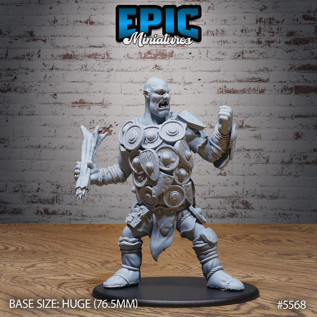 Shield Hill Giant Option #5568 front DND miniature Monster Frenzy 16k resin