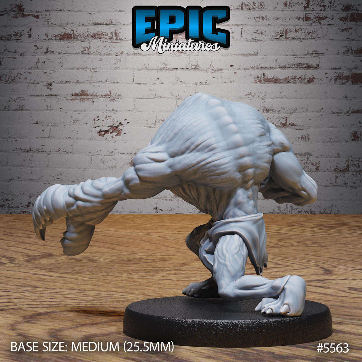 Meenlock Option #5563 back DND miniature Monster Frenzy 16k resin