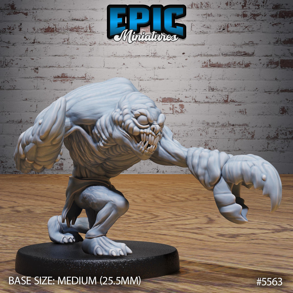 Meenlock Option #5563 front DND miniature Monster Frenzy 16k resin