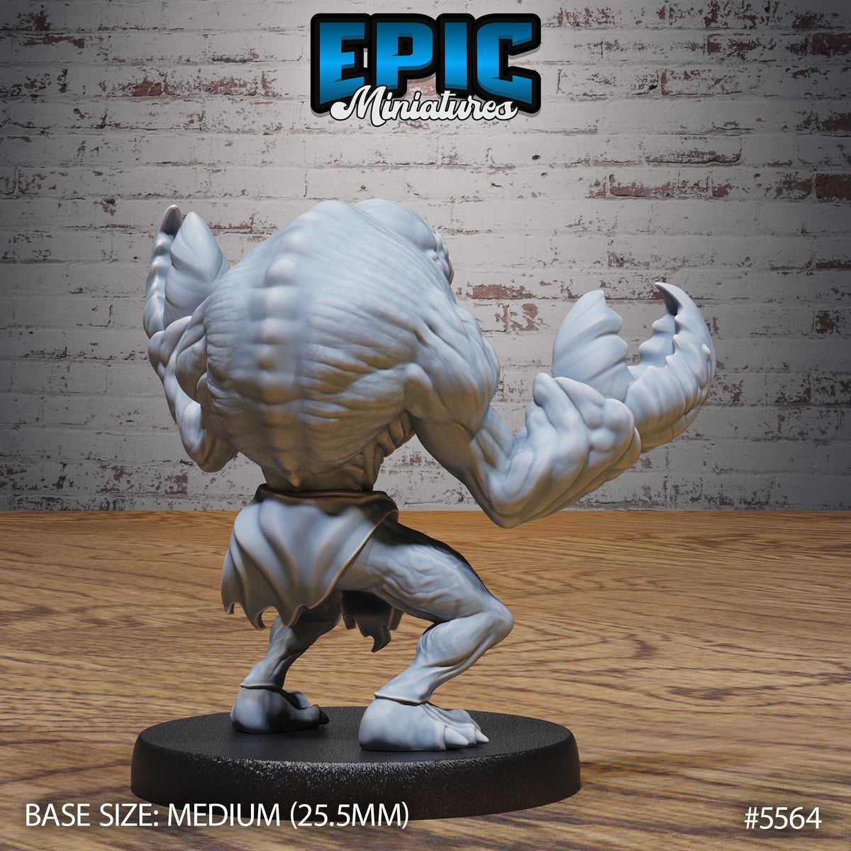 Meenlock Option #5564 back DND miniature Monster Frenzy 16k resin
