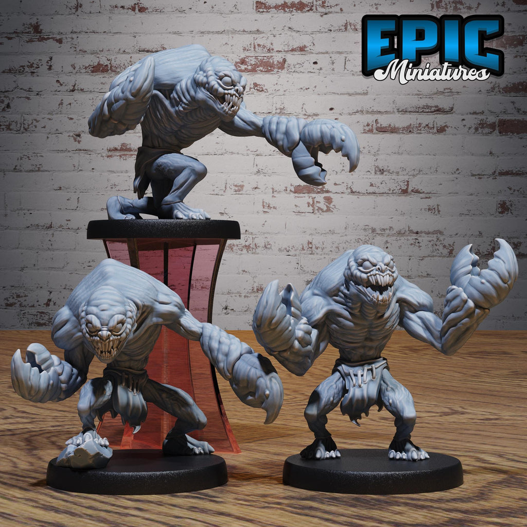 Meenlock Set of 3 DND miniatures group photo Monster Frenzy