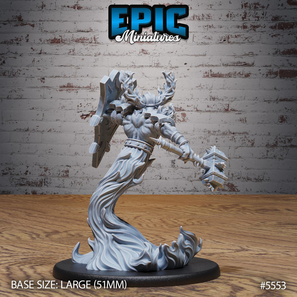 Hellfire Elemental Option #5553 back DND miniature Monster Frenzy 16k resin
