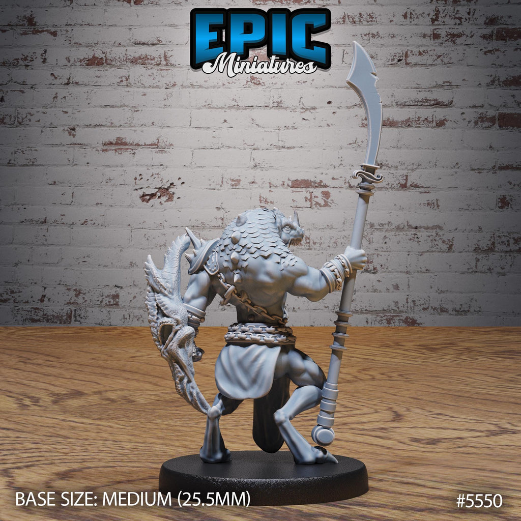 Blue Dragonspawn Option #5550 back DND miniature Monster Frenzy 16k resin