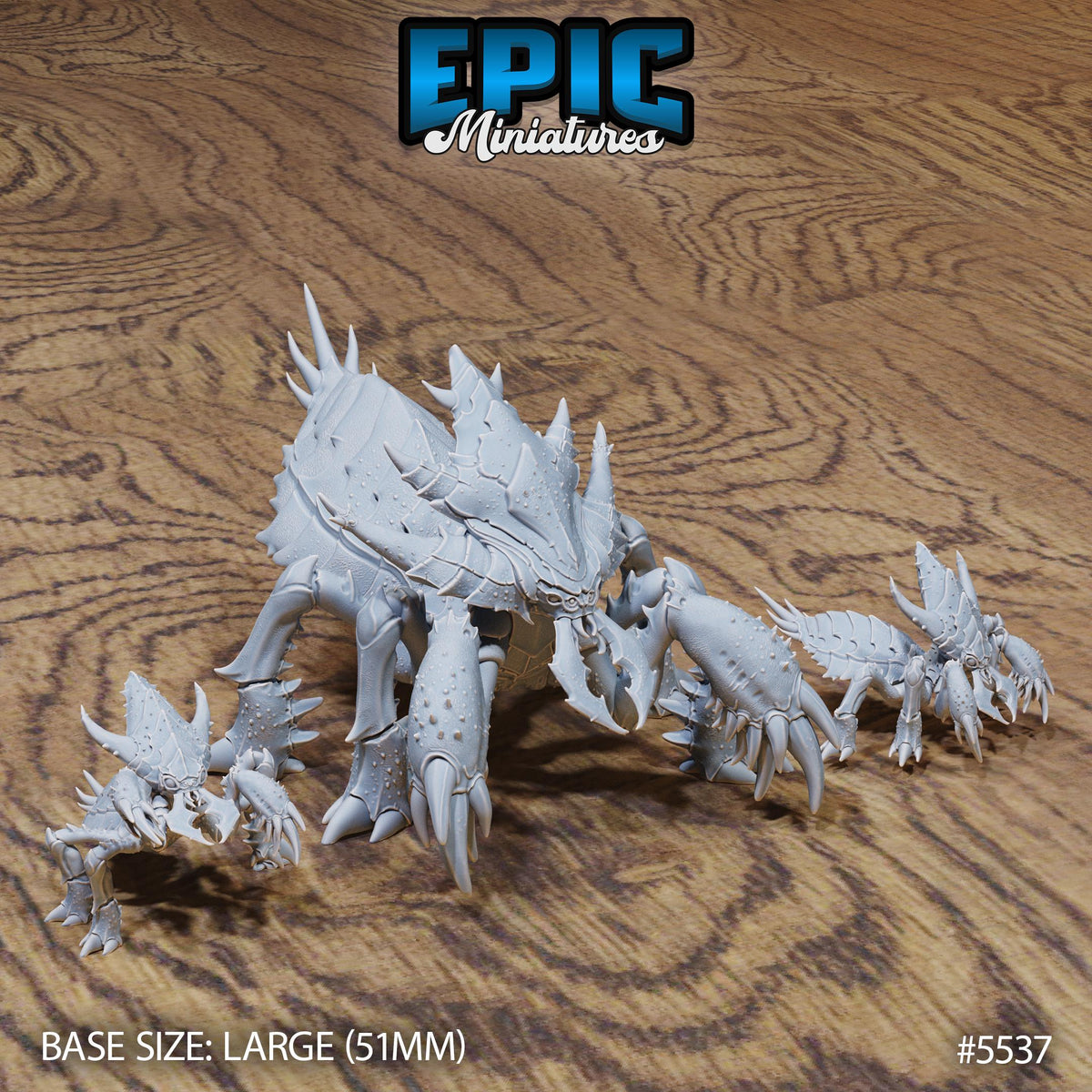 Ankheg Mother and Young Option #5536 back DND miniature Monster Frenzy 16k resin
