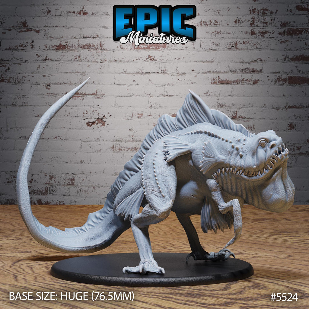 Deep Sea Lizard of 3 Option #5524 front DND miniature Deep Sea Mysteries 16k resin