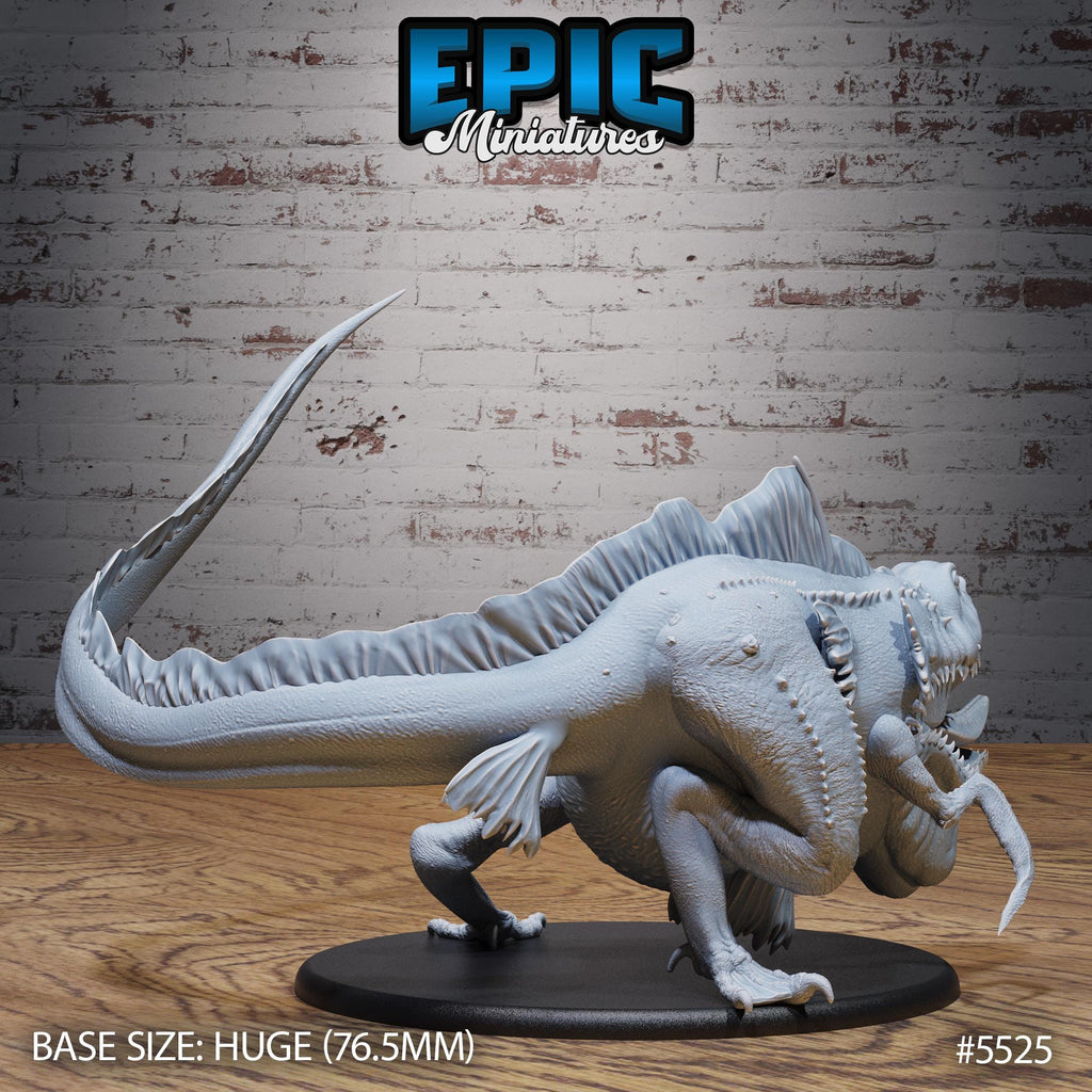 Deep Sea Lizard of 3 Option #5525 back DND miniature Deep Sea Mysteries 16k resin