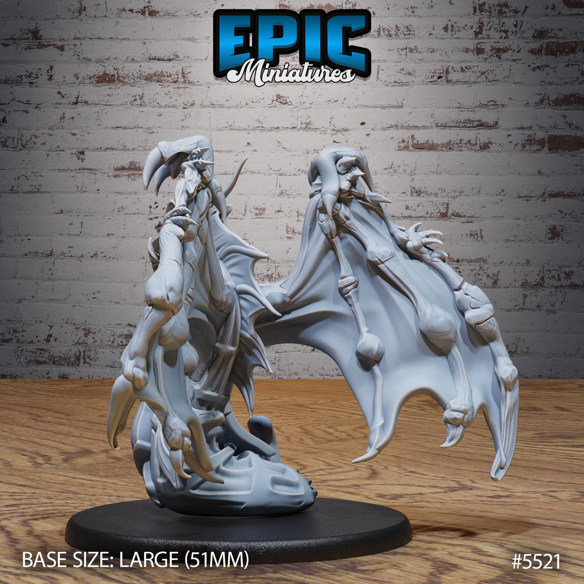 Seahorse Drake of 3 Option #5521 back DND miniature Deep Sea Mysteries 16k resin